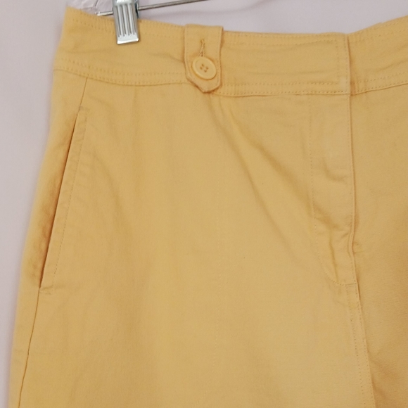 Aldo Trevi Women's Yellow Skirt Skort Sz 12 - Picture 9 of 9